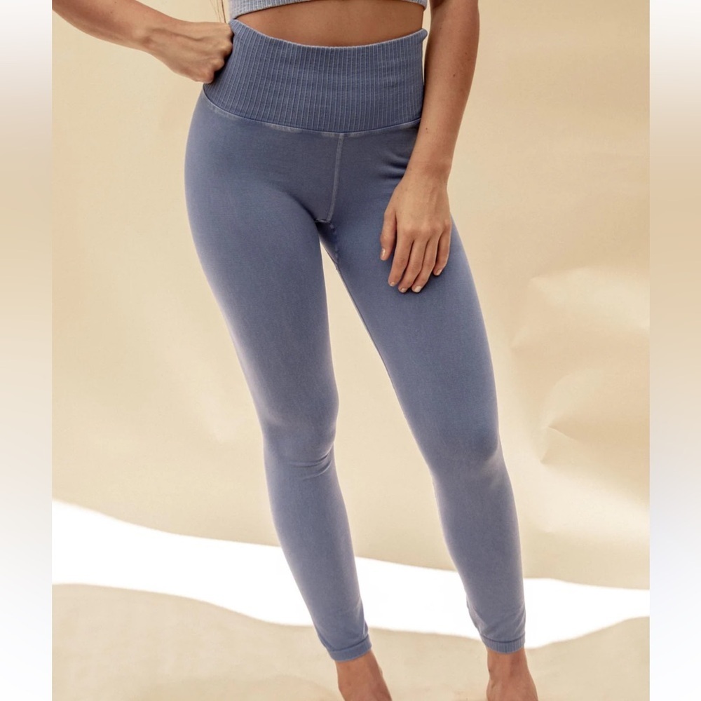 FP Movement by Free People Good Karma Blue Leggings